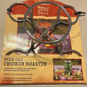 World grill beer can chicken roaster